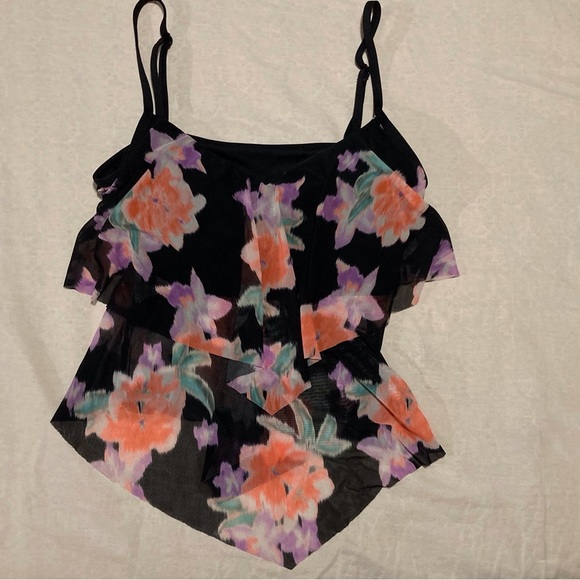 BEACH HOUSE PORTIA MESH LAYER TANKINI TOP - Picture 1 of 9